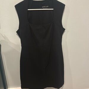 Everlane 90s Square Neck 100% Cotton Dress Size Large